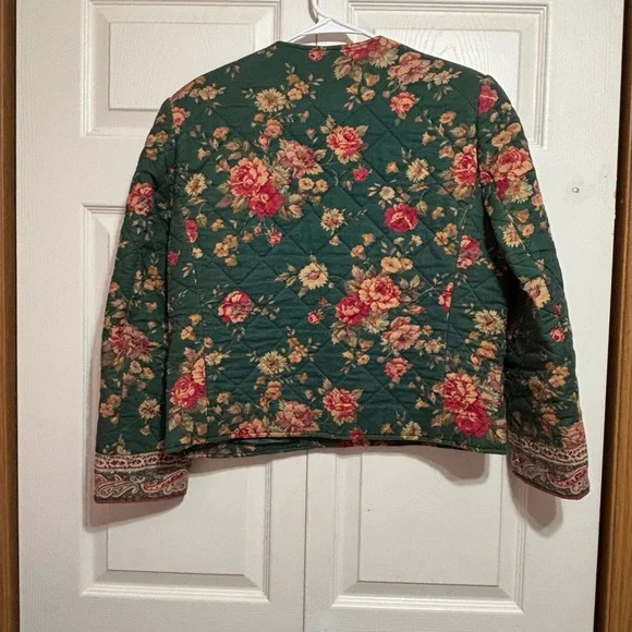 Vera Bradley Quilted Floral Boxy Jacket - Picture 3 of 9